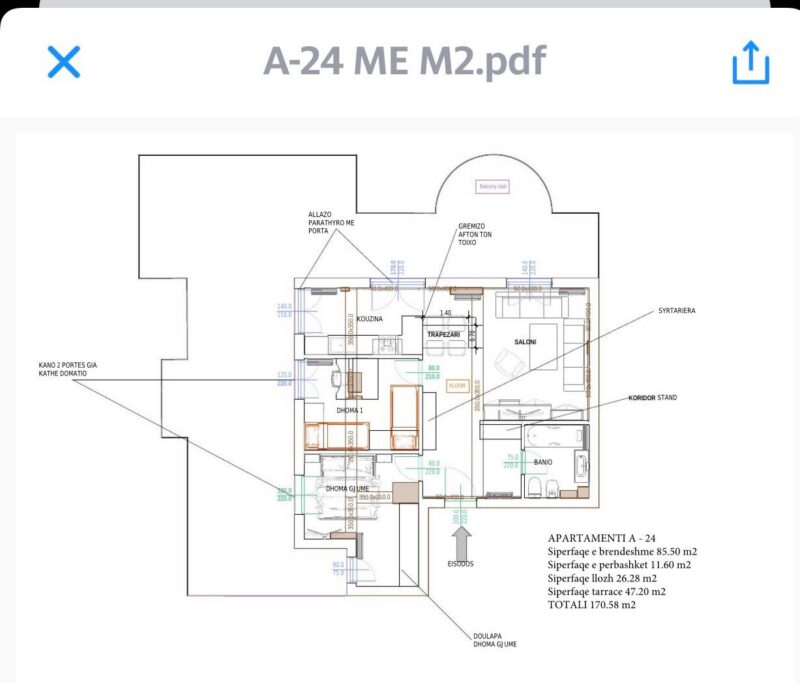 Penthouse 2+1 Wspaniały taras WIDOK PREMIUM Nr.Ref.RW044