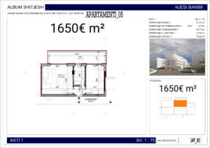 Nowe mieszkanie w Sarandzie AP04P5 74m2 Nr.Ref:RP056